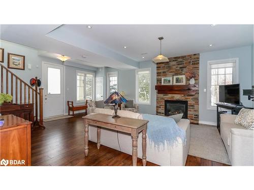 22 Marina Village Drive, Port Severn, ON - Indoor Photo Showing Living Room With Fireplace