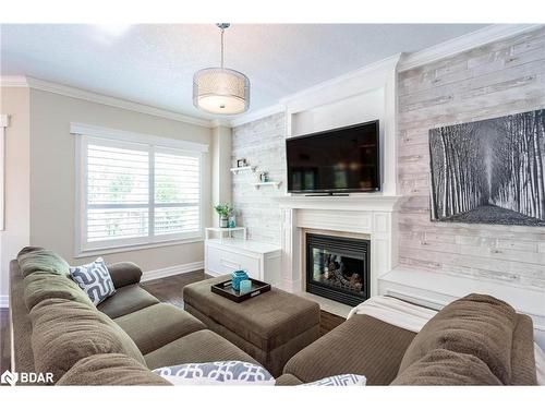 52 Thicketwood Avenue, Barrie, ON - Indoor Photo Showing Living Room With Fireplace