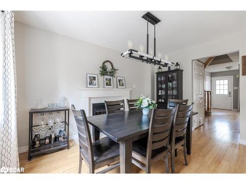 32 Brown Wood Drive, Barrie, ON - Indoor Photo Showing Dining Room With Fireplace