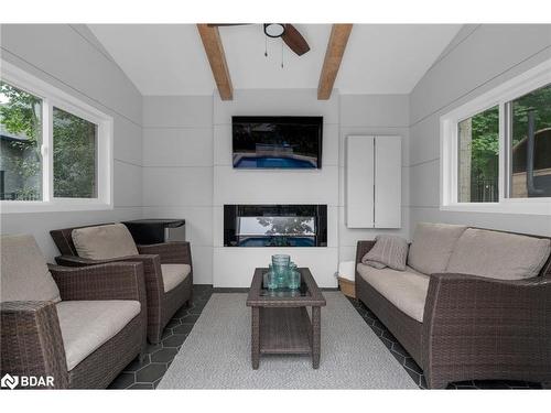 10 Walter James Parkway, Snow Valley, ON - Indoor Photo Showing Living Room With Fireplace