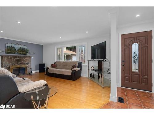 38 Lount Street, Barrie, ON - Indoor Photo Showing Living Room With Fireplace