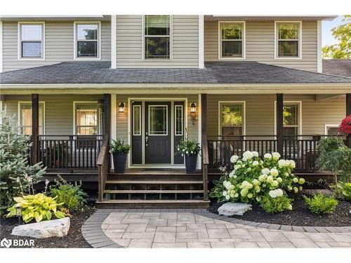 3750 10 Line N, Oro-Medonte, ON - Outdoor With Deck Patio Veranda With Facade