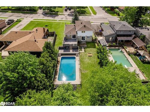 101 Bayview Drive, Barrie, ON - Outdoor With In Ground Pool With View