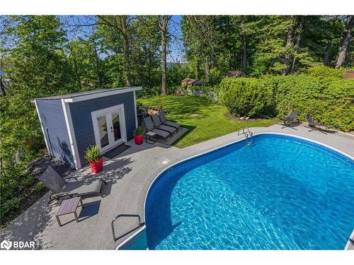 383 Codrington Street, Barrie, ON - Outdoor With In Ground Pool With Backyard