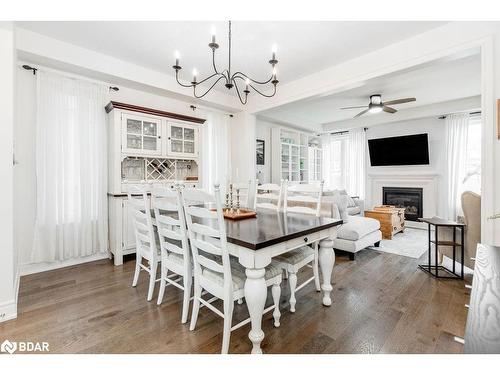 17 Clear Spring Avenue, Georgina, ON - Indoor Photo Showing Dining Room With Fireplace