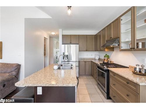 19 Cameron Street, Springwater, ON - Indoor Photo Showing Kitchen With Double Sink With Upgraded Kitchen