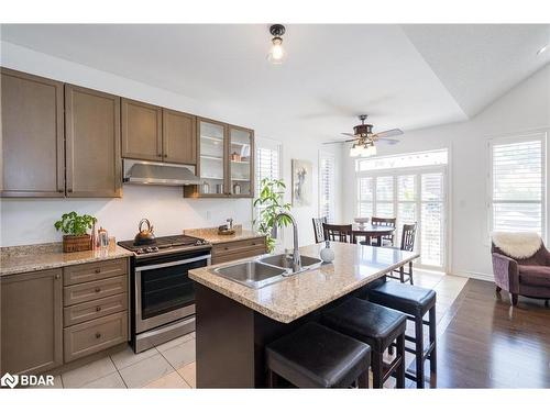 19 Cameron Street, Springwater, ON - Indoor Photo Showing Kitchen With Double Sink