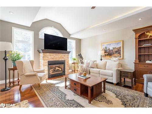 1 Bunker Place, Oro-Medonte, ON - Indoor Photo Showing Living Room With Fireplace