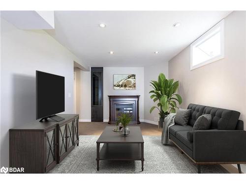 21 Duval Drive, Barrie, ON - Indoor Photo Showing Living Room With Fireplace