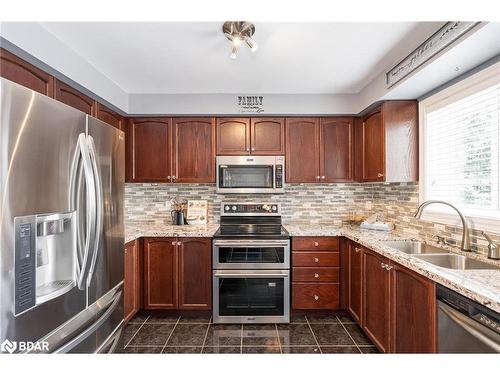 21 Duval Drive, Barrie, ON - Indoor Photo Showing Kitchen With Double Sink With Upgraded Kitchen