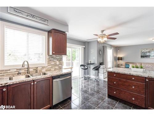 21 Duval Drive, Barrie, ON - Indoor Photo Showing Kitchen With Double Sink