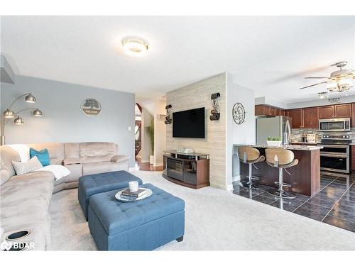 21 Duval Drive, Barrie, ON - Indoor Photo Showing Living Room With Fireplace