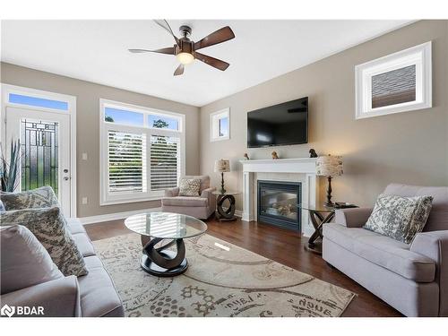 28 Gwendolyn Street, Barrie, ON - Indoor Photo Showing Living Room With Fireplace