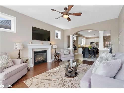 28 Gwendolyn Street, Barrie, ON - Indoor Photo Showing Living Room With Fireplace