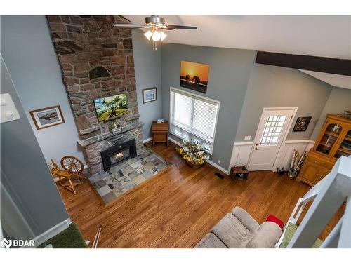 1032 Cowbell Lane, Severn Bridge, ON - Indoor With Fireplace