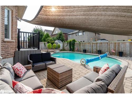 63 Prince George Crescent, Barrie, ON - Outdoor With In Ground Pool With Deck Patio Veranda With Exterior