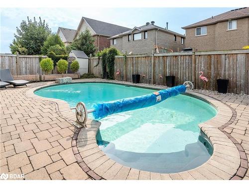 63 Prince George Crescent, Barrie, ON - Outdoor With In Ground Pool With Deck Patio Veranda With Backyard