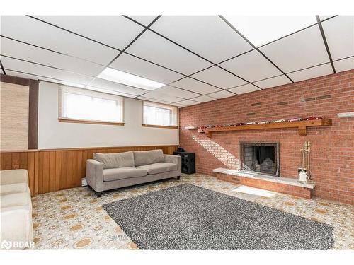 206 Park Road, Tiny, ON - Indoor With Fireplace