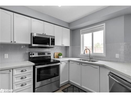 23 Churchland Drive, Barrie, ON - Indoor Photo Showing Kitchen With Stainless Steel Kitchen With Double Sink