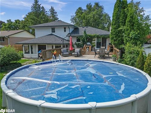 126 Adelaide Street N, Lindsay, ON - Outdoor With Above Ground Pool With Backyard