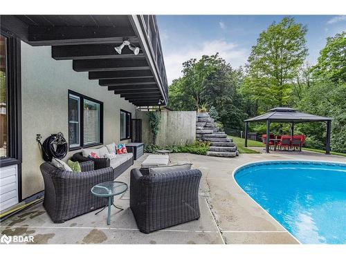 4 Brookdale Drive, Barrie, ON - Outdoor With In Ground Pool With Deck Patio Veranda