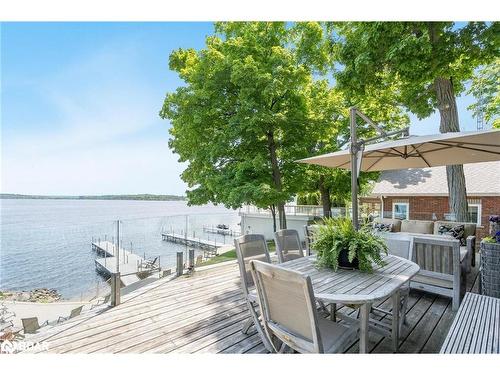 431 Mundy'S Bay Road, Midland, ON - Outdoor With Body Of Water With Deck Patio Veranda