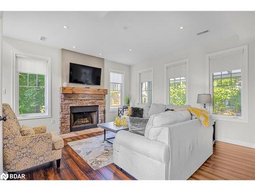 31 Marina Village Drive Drive, Port Severn, ON - Indoor Photo Showing Living Room With Fireplace