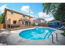 199 Hanmer Street W, Barrie, ON  - Outdoor With In Ground Pool With Deck Patio Veranda With Backyard With Exterior 