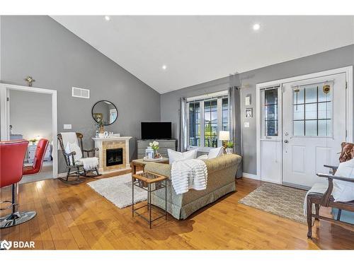 62 Springdale Drive, Lindsay, ON - Indoor Photo Showing Living Room With Fireplace