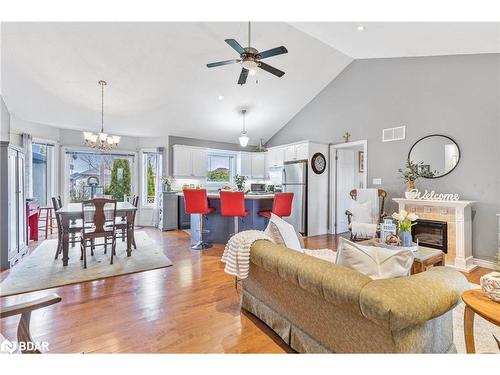 62 Springdale Drive, Lindsay, ON - Indoor Photo Showing Living Room With Fireplace