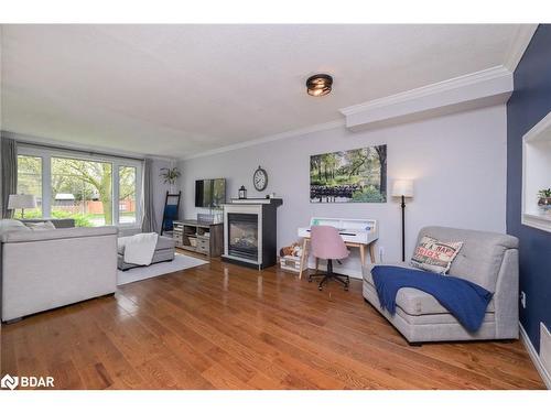 218 Beattie Avenue, Alliston, ON - Indoor Photo Showing Living Room With Fireplace