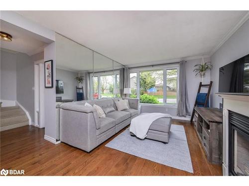 218 Beattie Avenue, Alliston, ON - Indoor Photo Showing Living Room With Fireplace