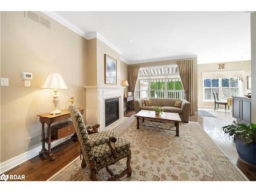 37 Kirkwood Drive, Niagara-On-The-Lake, ON - Indoor Photo Showing Living Room With Fireplace