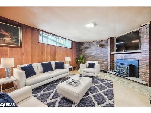 3027 Weston Road, Toronto, ON - Indoor Photo Showing Living Room With Fireplace