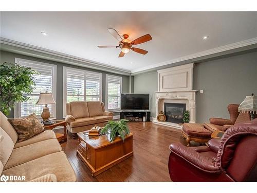 31 Plunkett Court, Barrie, ON - Indoor Photo Showing Living Room With Fireplace