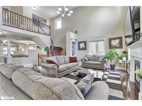 22 Benjamin Lane, Barrie, ON - Indoor Photo Showing Living Room With Fireplace