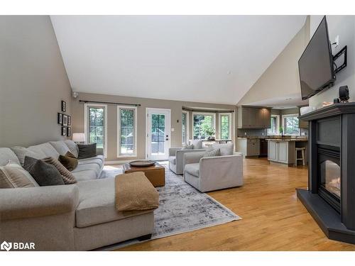 32 Forest Hill Drive, Midhurst, ON - Indoor Photo Showing Living Room With Fireplace