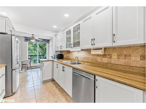 402-291 Blake Street, Barrie, ON - Indoor Photo Showing Kitchen With Double Sink