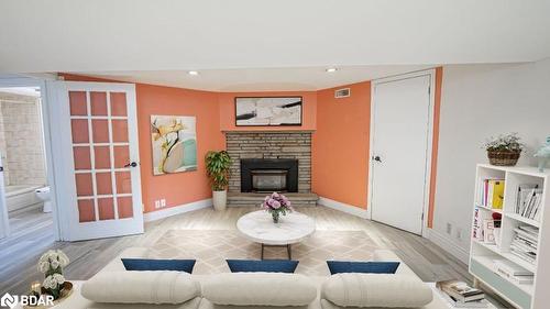 395 Little Avenue, Barrie, ON - Indoor Photo Showing Living Room With Fireplace