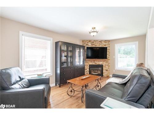 104 Madelaine Drive, Barrie, ON - Indoor Photo Showing Living Room With Fireplace