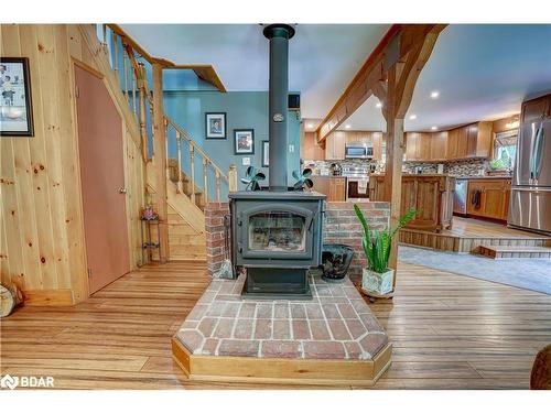 4410 Canal Road, Severn, ON - Indoor With Fireplace