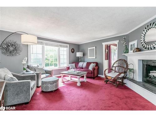 1519 Line 1 N, Oro-Medonte, ON - Indoor Photo Showing Living Room With Fireplace