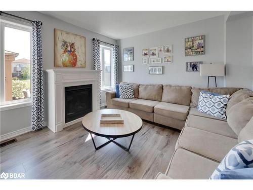 24 Sasco Way, Angus, ON - Indoor Photo Showing Living Room With Fireplace