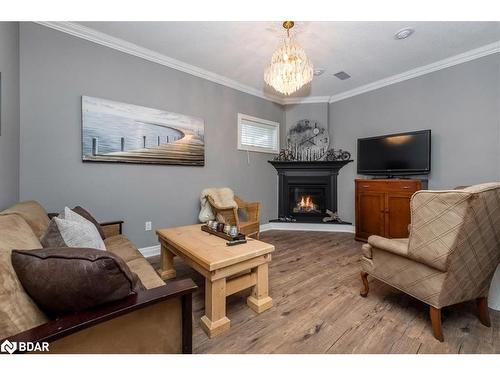 114 Chieftain Crescent, Barrie, ON - Indoor Photo Showing Living Room With Fireplace