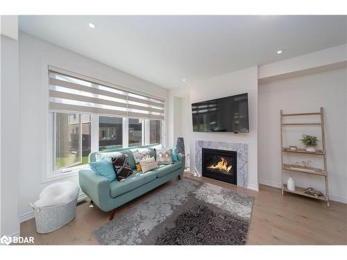 116 Shepherd Drive, Barrie, ON - Indoor Photo Showing Living Room With Fireplace