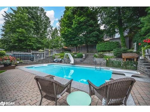 74 Gibbon Drive, Barrie, ON - Outdoor With In Ground Pool With Deck Patio Veranda With Backyard