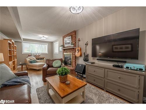 74 Gibbon Drive, Barrie, ON - Indoor Photo Showing Living Room With Fireplace