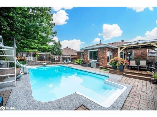 74 Gibbon Drive, Barrie, ON - Outdoor With In Ground Pool With Deck Patio Veranda With Backyard