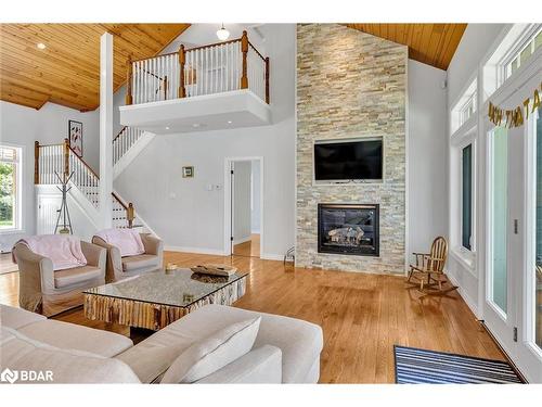 261 Fire Route 36, North Kawartha Twp, ON - Indoor Photo Showing Living Room With Fireplace