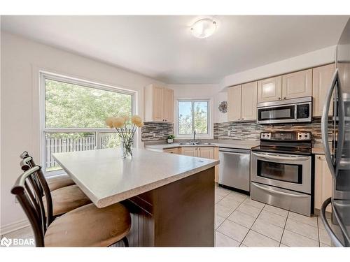 126 Madelaine Drive, Barrie, ON - Indoor Photo Showing Kitchen With Stainless Steel Kitchen With Double Sink